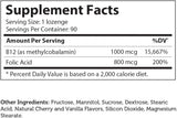 Suplemento Energizador B12 potente energético vitamina B12