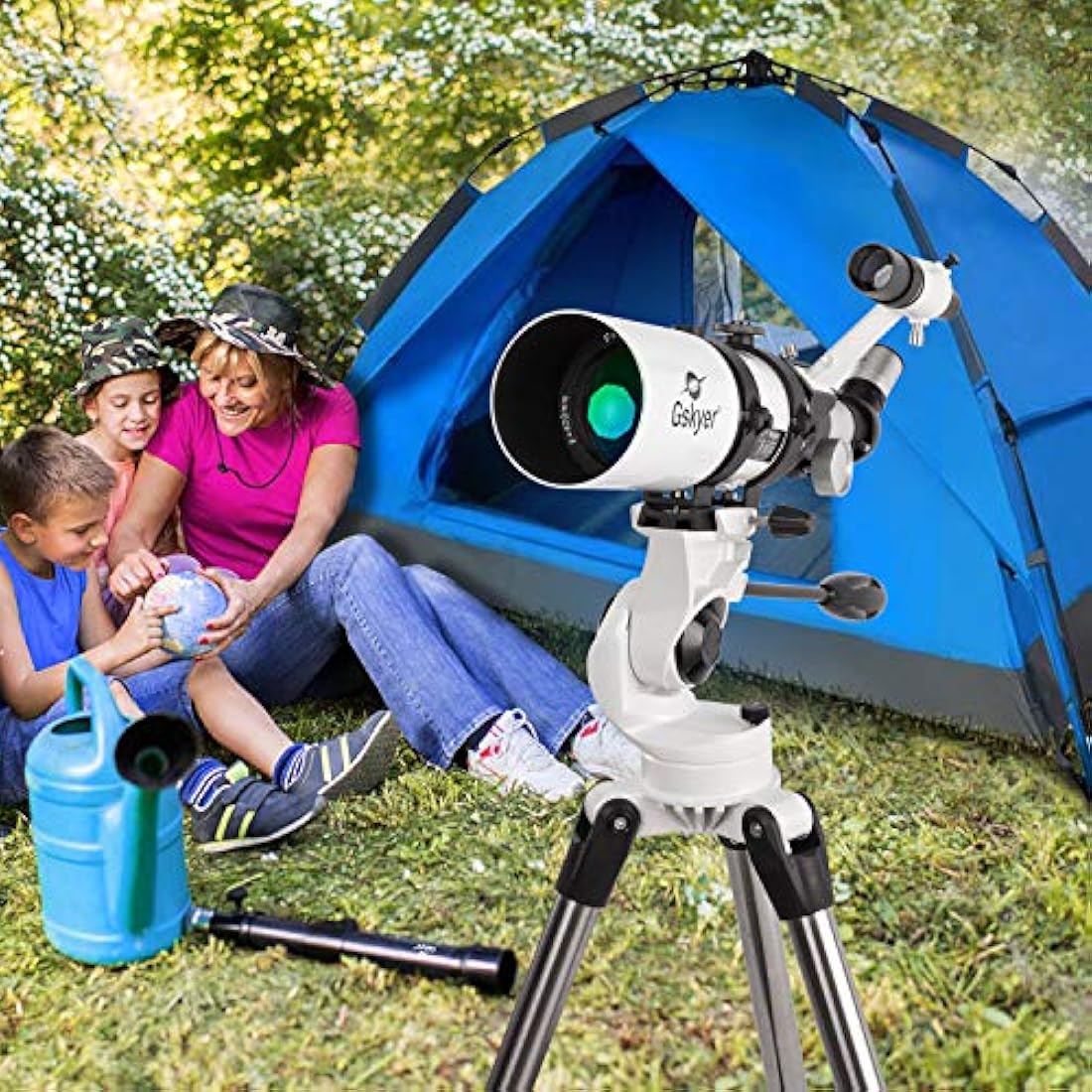telescopio refractor astronómico AZ de 80 mm