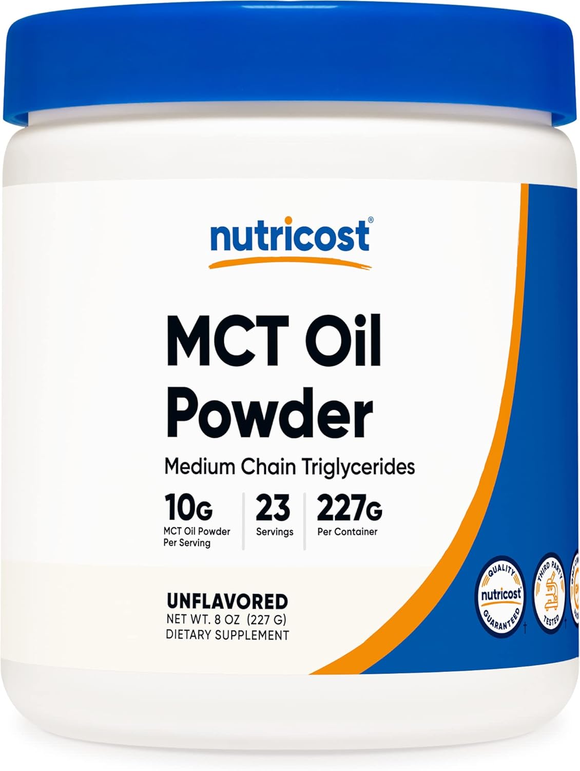 Suplementos Nutricost prémium en polvo de 0.5 lb  Aceite MCT
