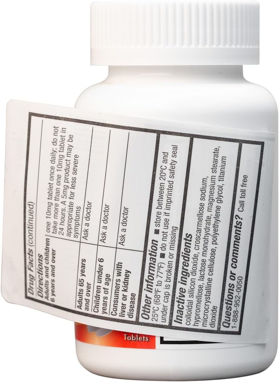 AlergiaA2Z® Cetirizina 10mg Alivio Todo el Día 300 Pzas