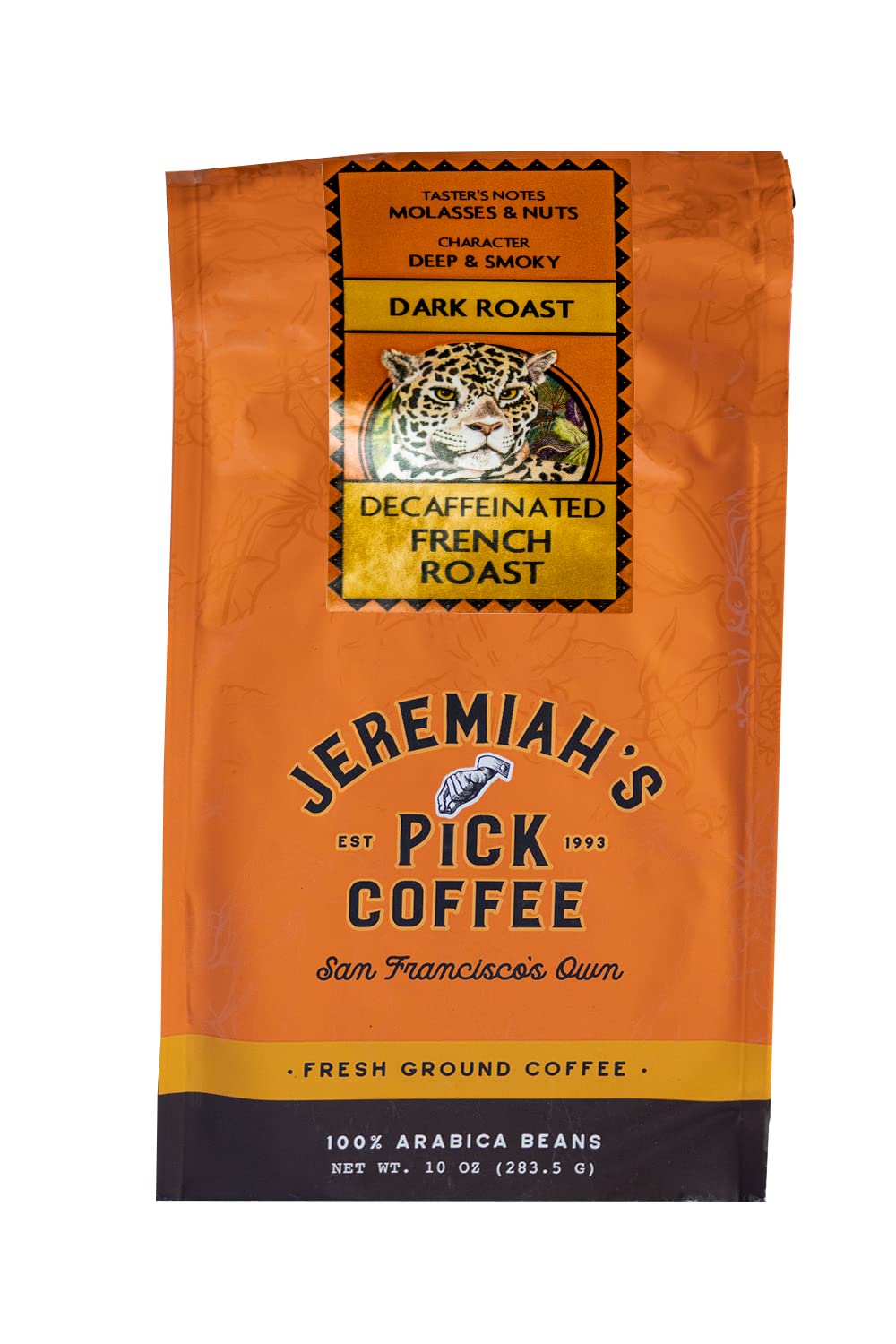 Café Decaf French Roast - 10oz, Molido para Goteo, Sin Cafeína
