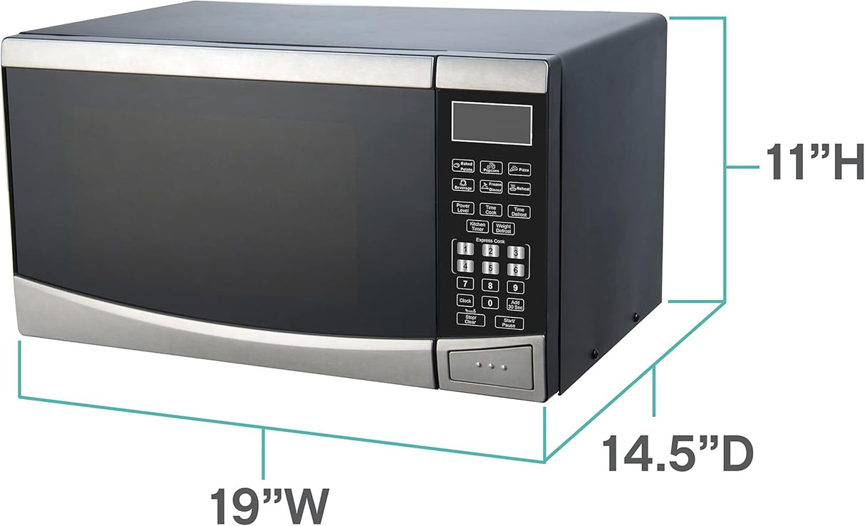 Microondas West Bend WBMW92S 900W, 6 ajustes, panel electrónico