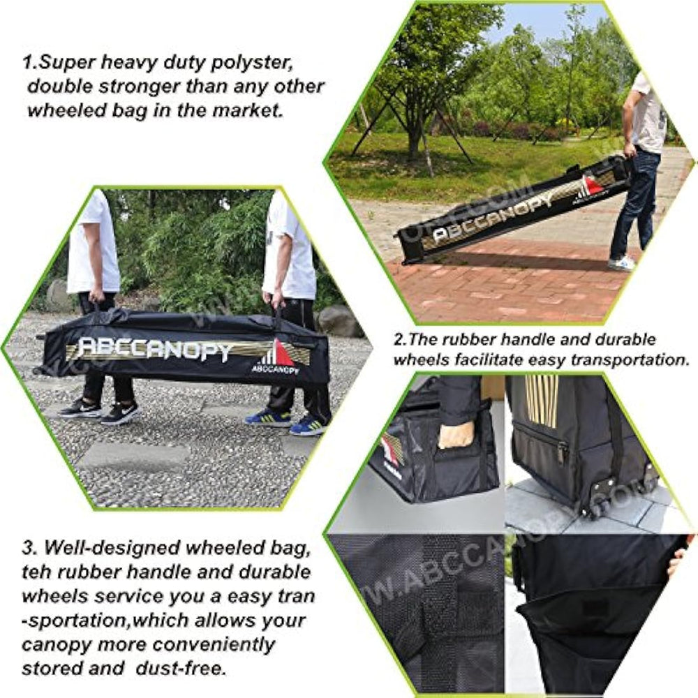 ABCCANOPY - Tienda de campaña con toldo de 10 x 10 con 4