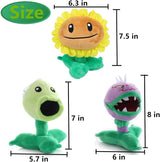 Peluches >  de 3 piezas de plantas de zombies de felpa PVZ,