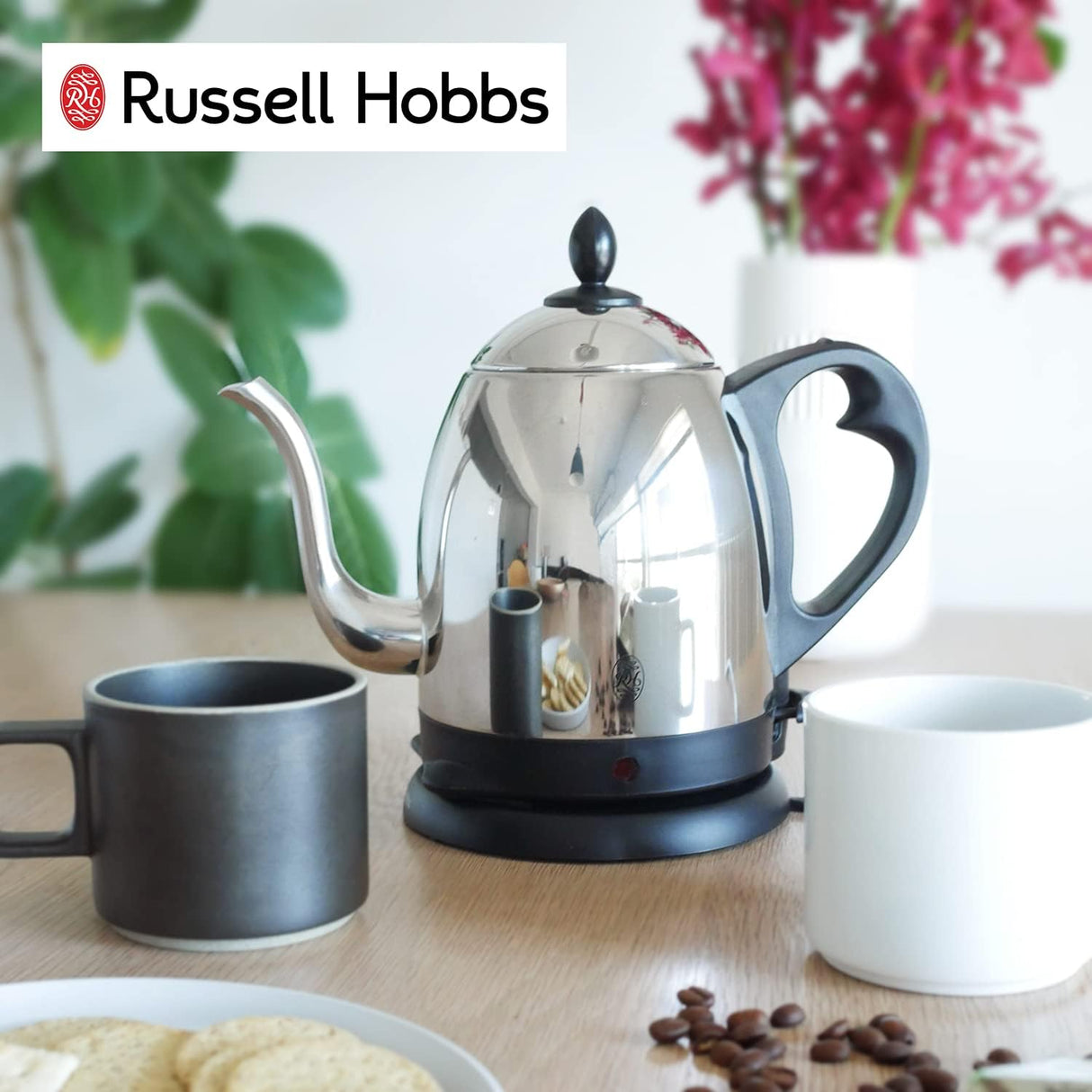 Hervidor Eléctrico Russell Hobbs 1.2L 7412JP, Café y Té