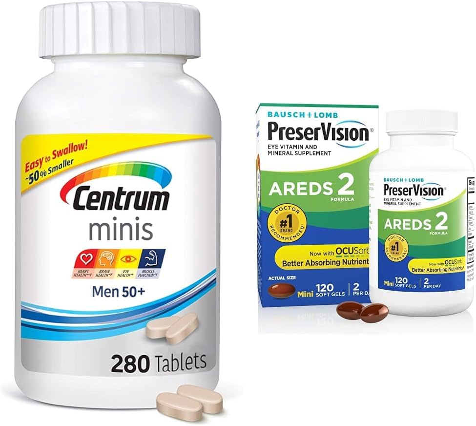 Suplementos Centrum Minis Silver Multivitamin for Men 50 Plu