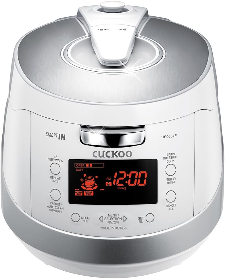 Cocedor de Arroz Cuckoo, 18 programas, 6 tazas, Made in Korea