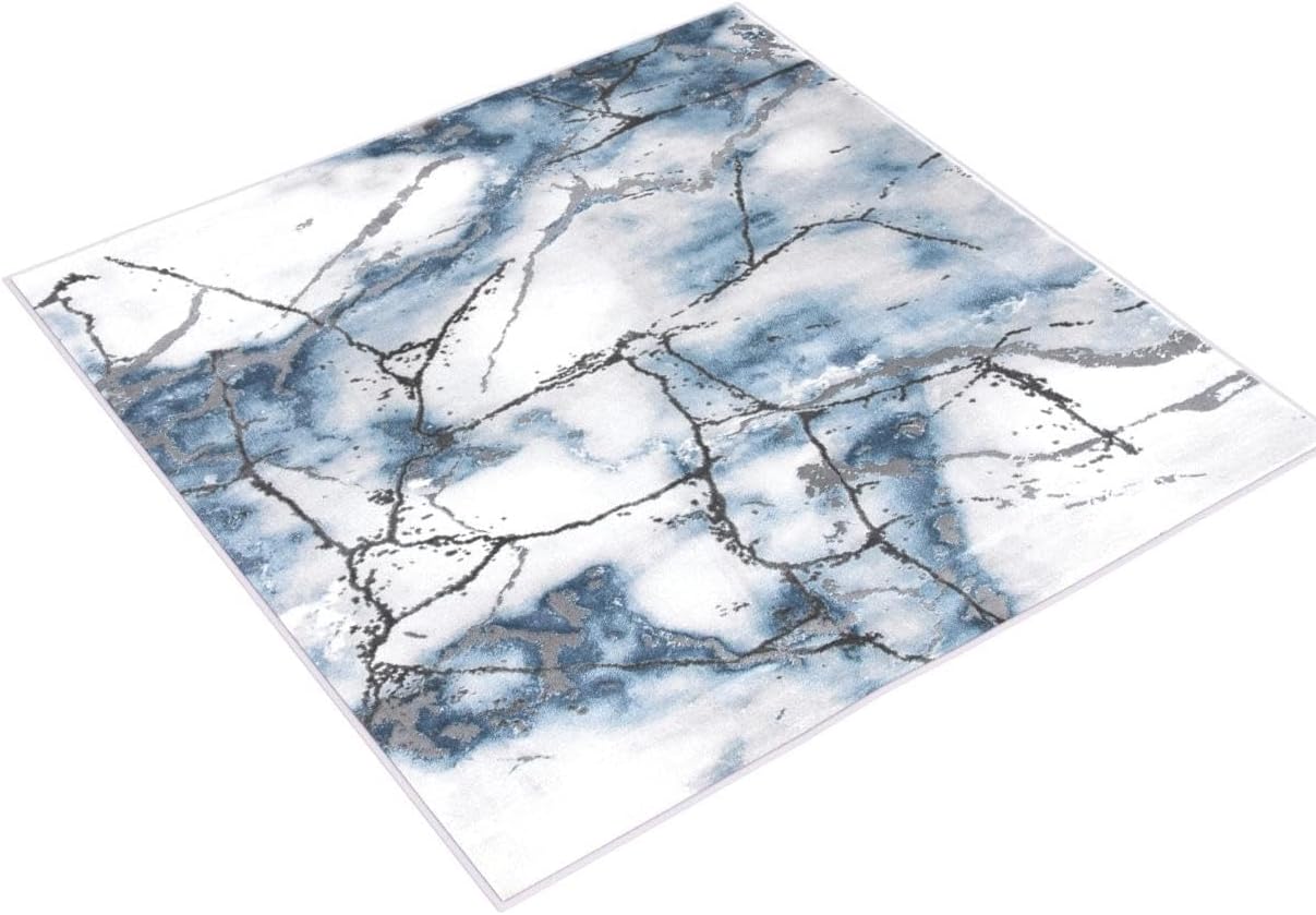Alfombra de área moderna abstracta, fácil de cuidar, CFT877L