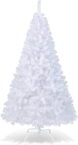 Árbol de Navidad 6Ft, COSTWAY, PVC, con soporte, modelo W-Stand