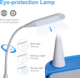 Set Escritorio y Silla Infantil Ajustable con Luz LED y Cajón