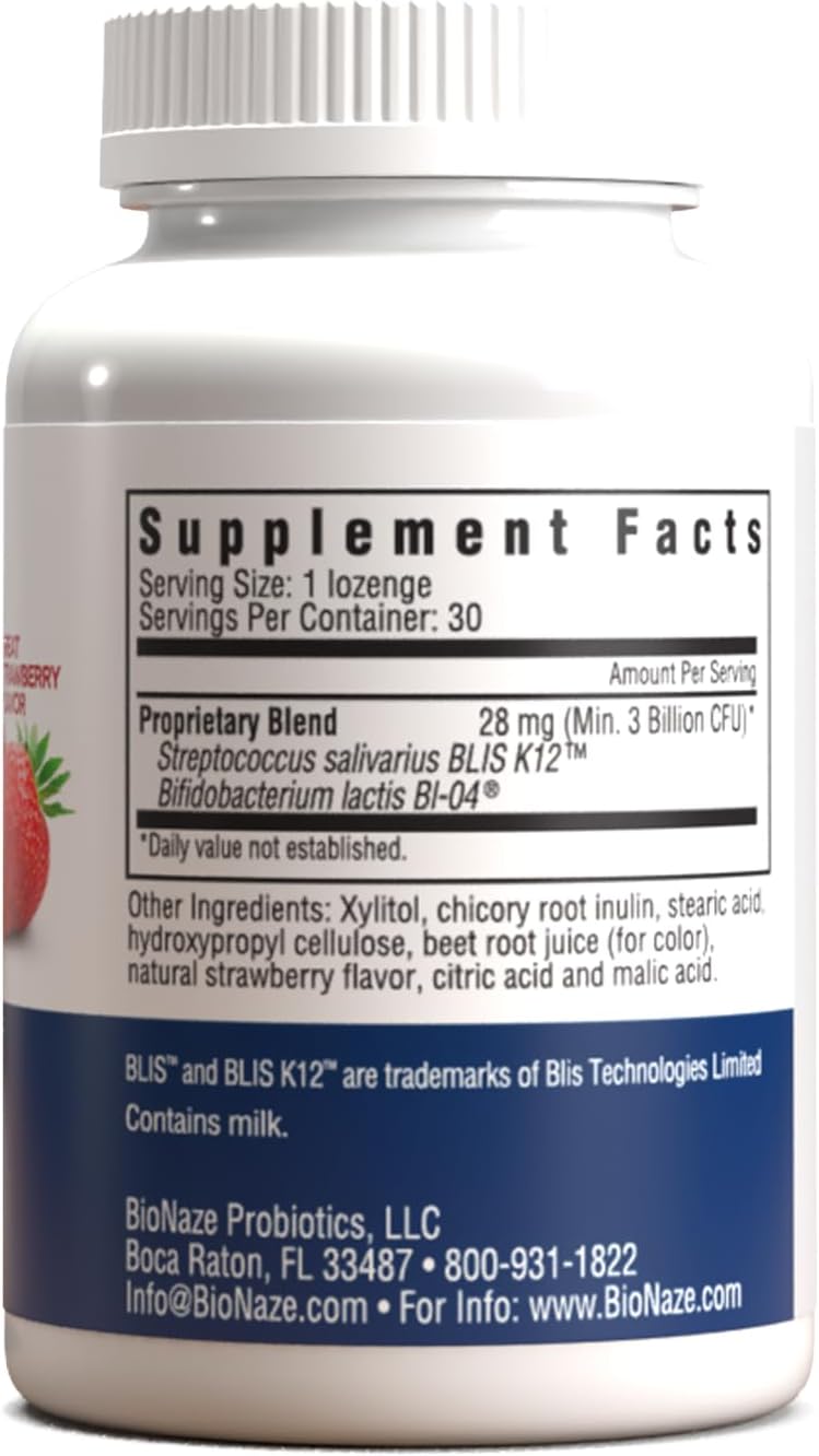 Probiótico Oral K12 & BL-04 para Salud Bucal y Respiratoria – 30 cápsulas