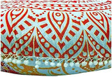 ICC - Cojín redondo grande de 32 pulgadas, para silla otomana, cojín de meditación, cojín de suelo para adultos, fundas otomanas, muebles de sala de manualidades, cubierta de fuego