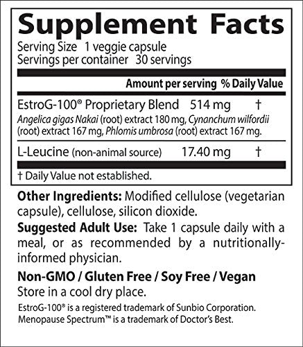 Menopausa Spectrum  30 cápsulas vegetales