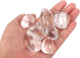 Piedras de cuarzo transparente pulidas de 1/2 lb para curación