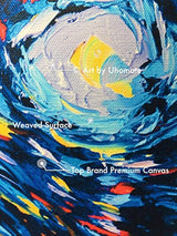 Cuadro de arte abstracta para decoración.
