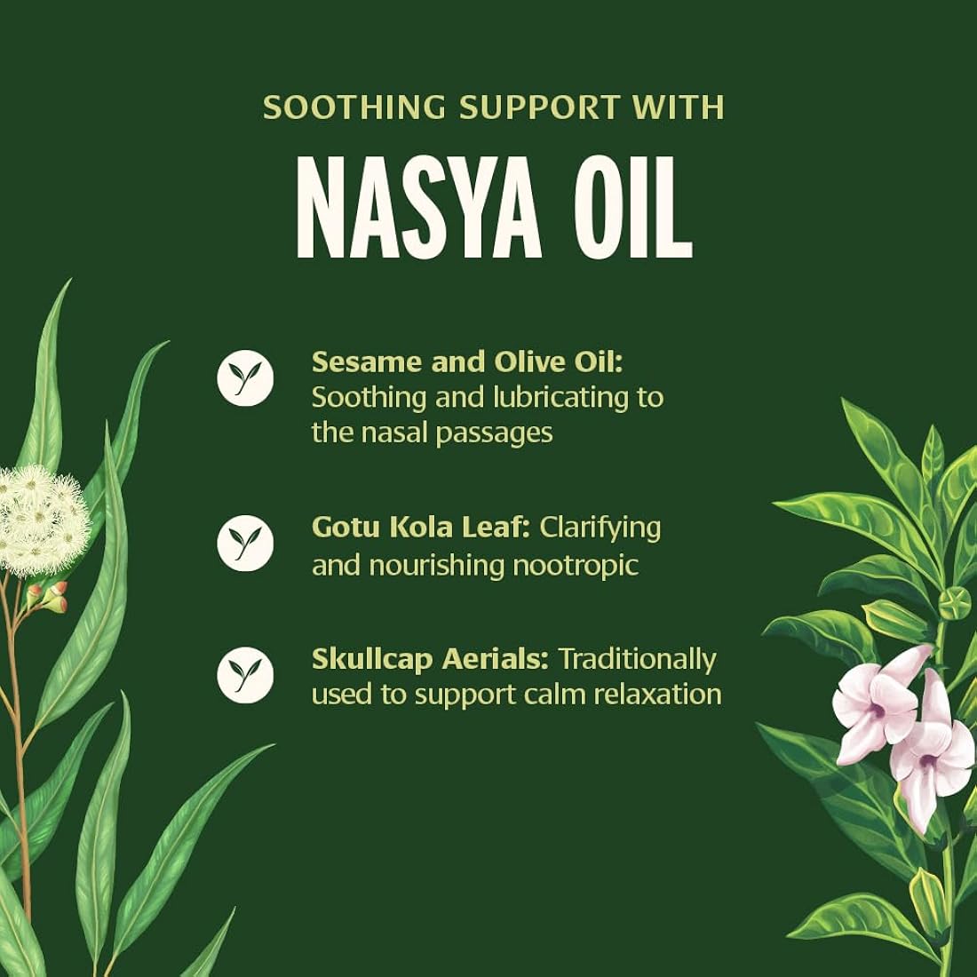 Suplemento Botanicals Aceite de naysa orgánico Gotas nasales