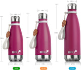 Botella de Agua 12 oz - Acero Inoxidable, Aislamiento, Niños