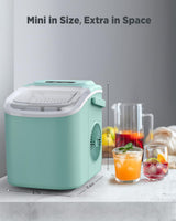 Máquina de Hielo Silonn, 9 Cubos en 6 Min, Auto-Limpieza