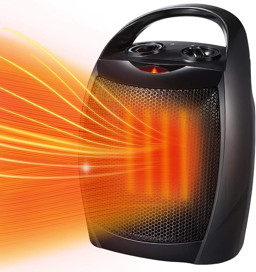 Calentador de espacio, eléctrico, pequeño y de cerámica