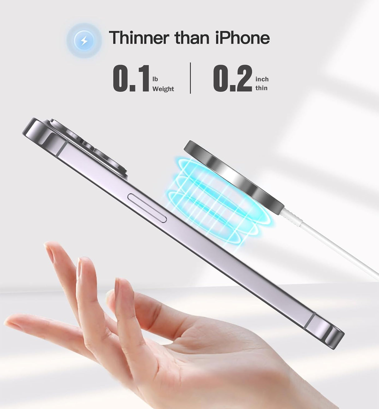 Cargador Inalámbrico Magnético 15W, MagSafe, 2 Pack, iPhone 16/15