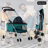 Carrito de mascotas BestPet, plegable y portátil para viajes