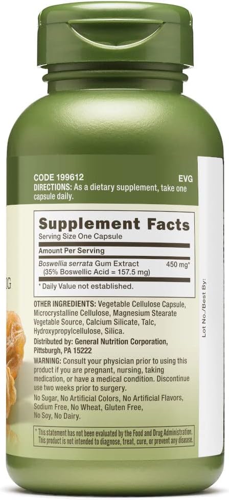 Extracto de Boswellia 450mg | Apoyo a la Salud Articular