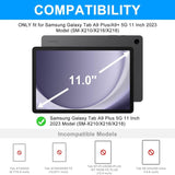 Funda con Teclado para Samsung Galaxy Tab A9+/Plus 11 2023