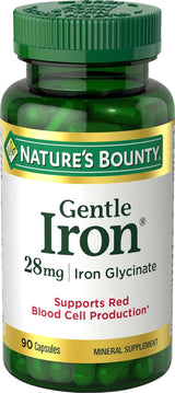 Suplemento  Gentle Iron 28 mg Cápsulas 90 Cápsulas Pack 2
