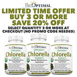 BioOptimal Chlorella, comprimidos orgánicos de clorella