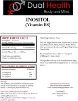 Polvo de Inositol Dual Health Body & Mind 8 oz Antioxidantes 1000mg