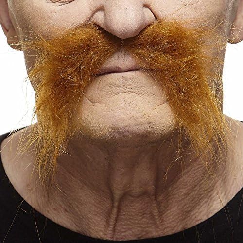 Faux Mustache Adhesivo, Accesorio de Disfraz, Fu Manchu