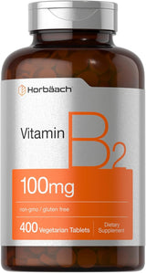 Suplementos Alimenticios Vitamina B-2 100 mg  400 tabletas