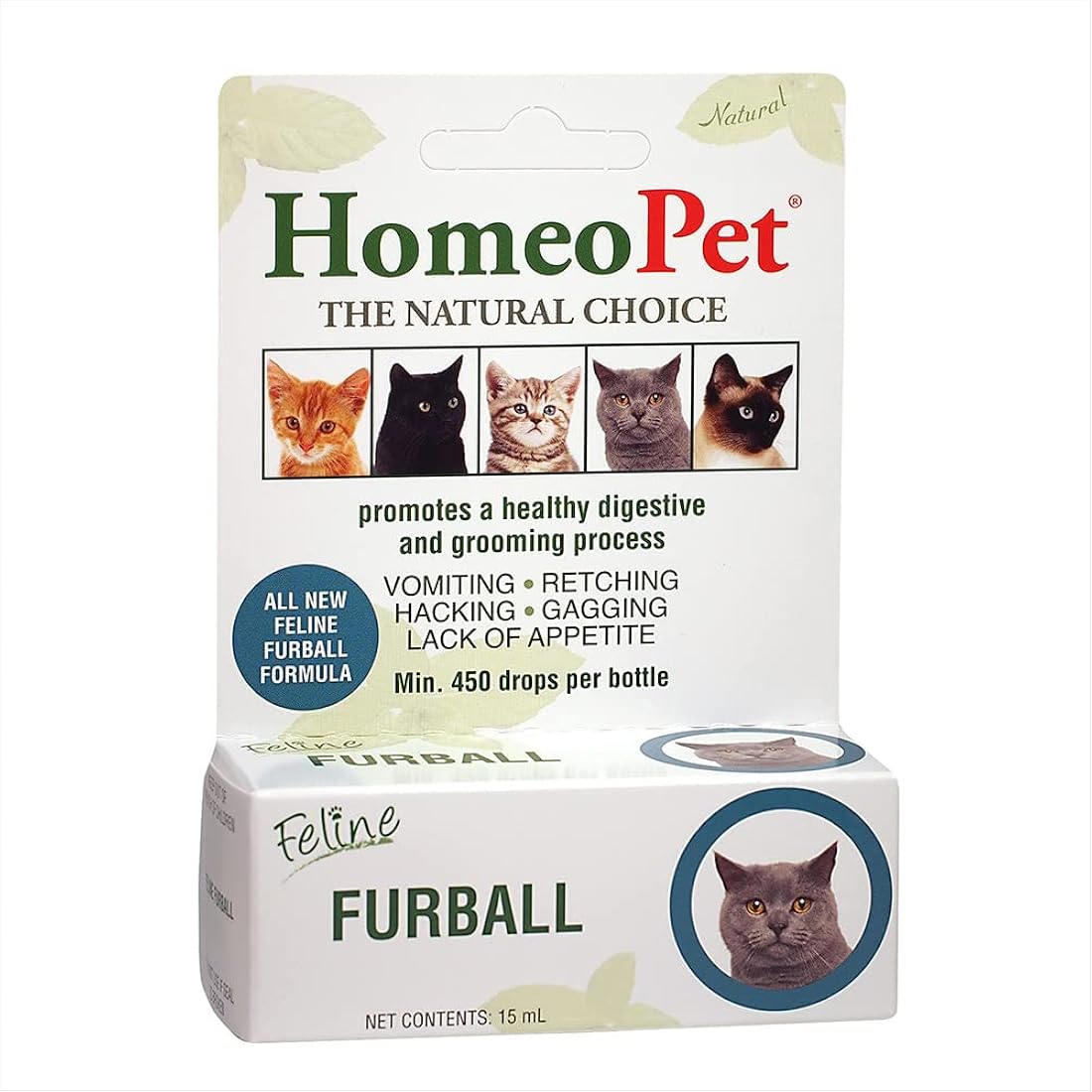 Suplemento soporte natural para bolas de pelo de gato