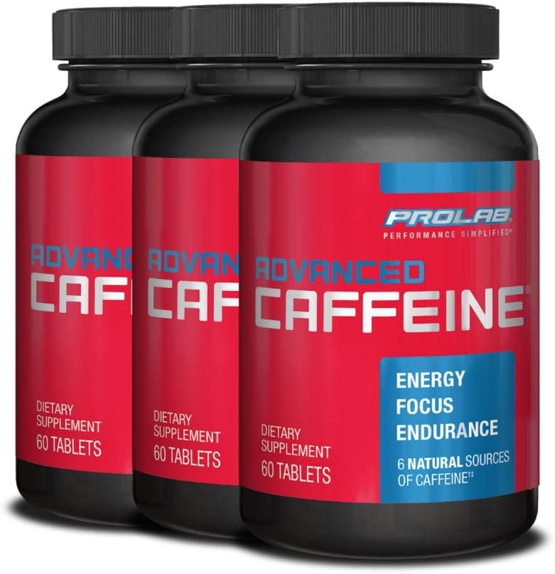 ProLab Nutrition Caffeine Avanzada 200mg, Enz. Natural, 60 Tabs (3)