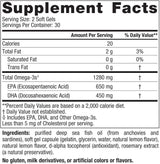 Suplemento Nordic Naturals Ultimate 1280 mg de Omega