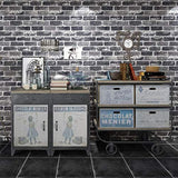 Papel pintado de ladrillo 17.3x236 color gris