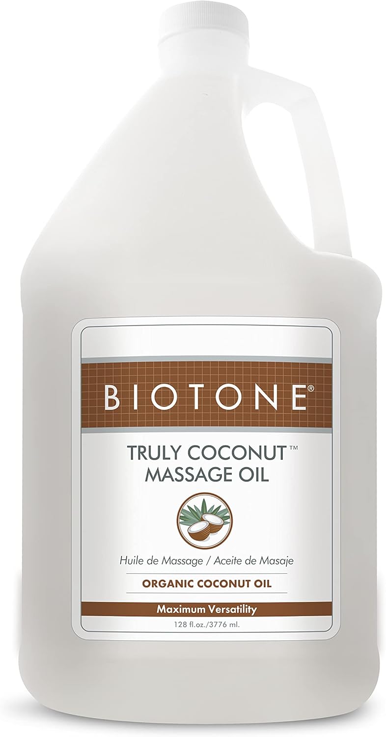 Aceite de masaje de coco orgánico elimina la tensión Biotone