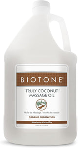 Aceite de masaje de coco orgánico elimina la tensión Biotone