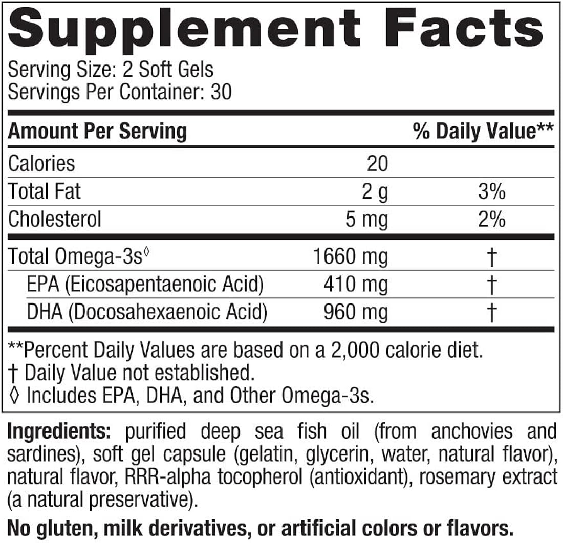 Suplemento DHA Xtra, Fresa  60 geles 1660 mg Omega-3