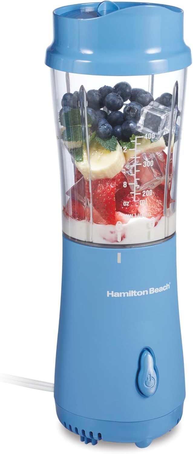 Licuadora portátil Hamilton Beach, 14 oz, acero inoxidable, 51172