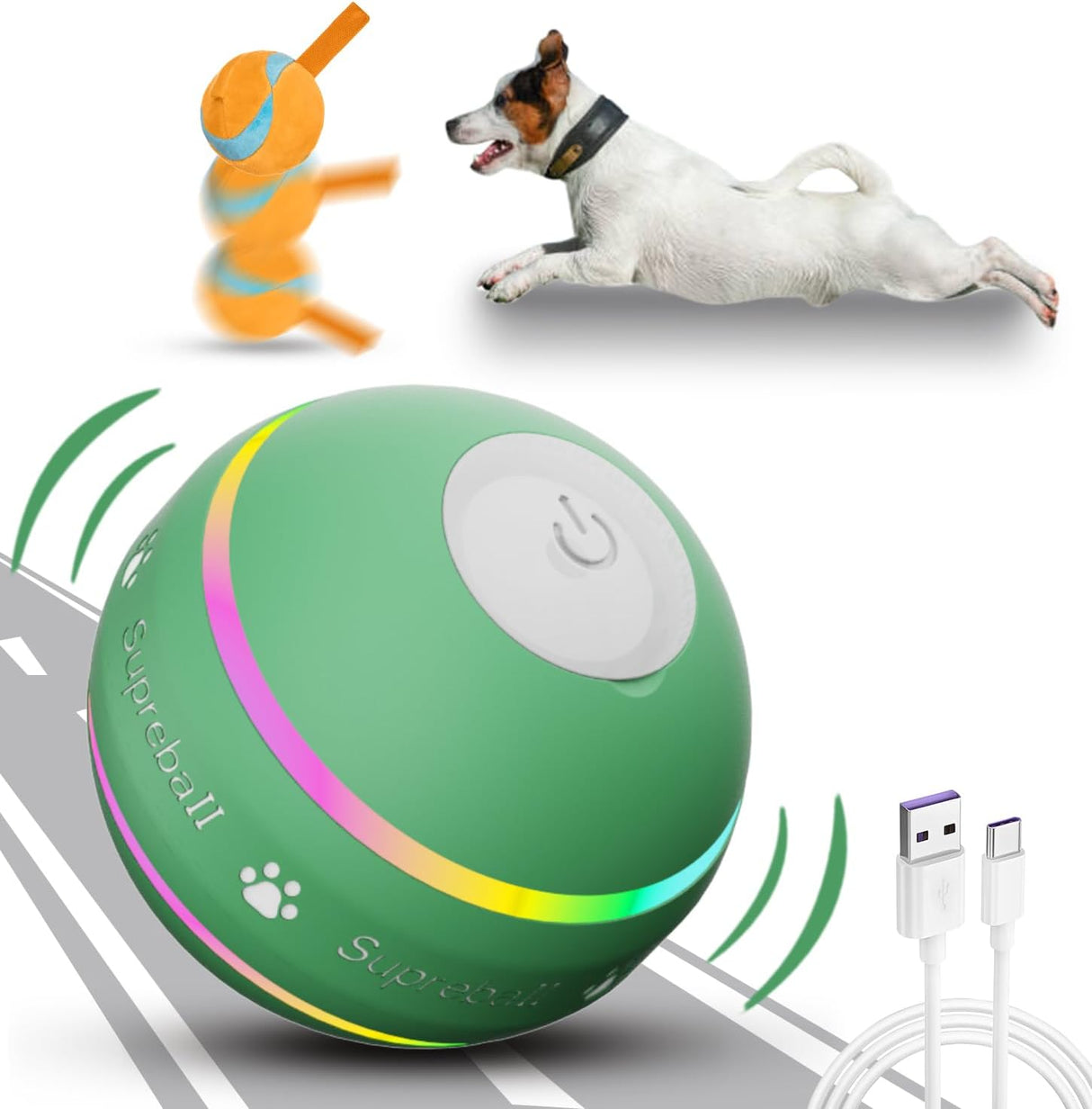 Pelota Interactiva para Perros, Dog Balls, Movimiento Automático