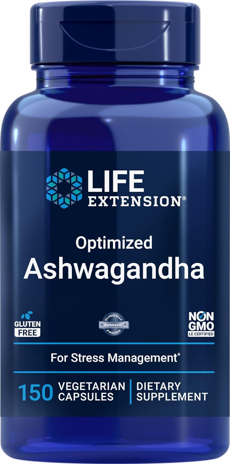Ashwagandha Optimizado 150 Veg Caps - Life Extension, No GMO