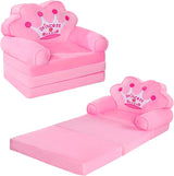 Silla plegable de princesa y convertible en cama para niñas