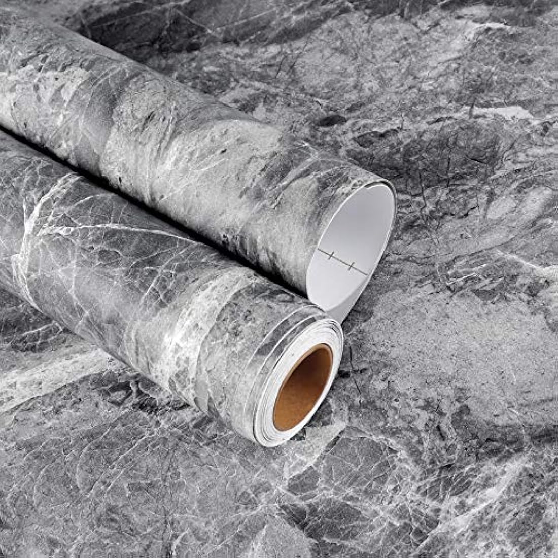 Vinilo autoadhesivo decorativo tipo mármol Gris (17.7x118)