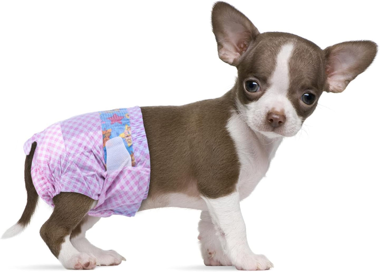 Pañales desechables para perras, pañales para cachorros con cintura elástica