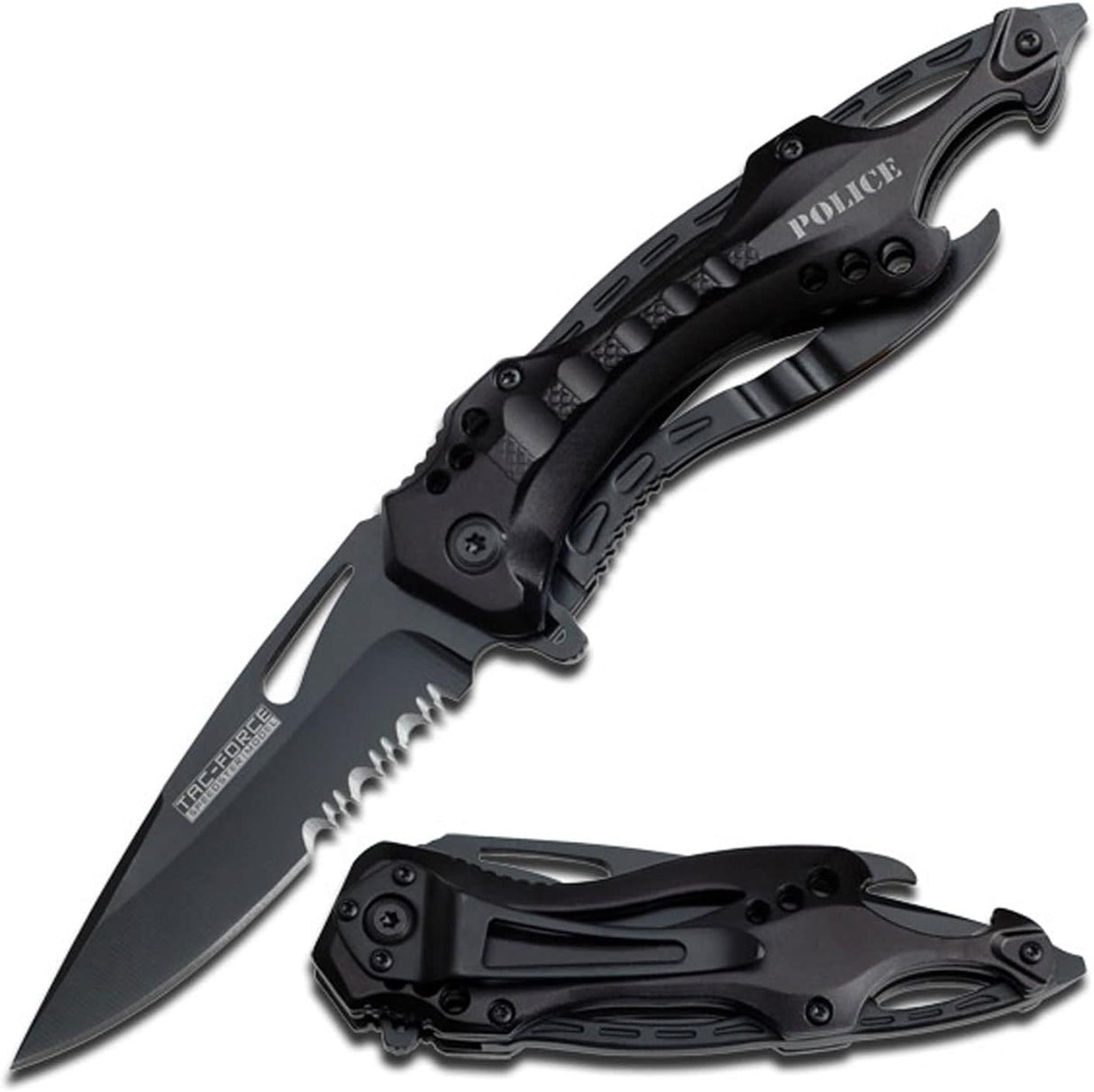Cuchillo táctico EDC TF-705 con abrebotellas y punzón