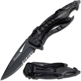 Cuchillo táctico EDC TF-705 con abrebotellas y punzón