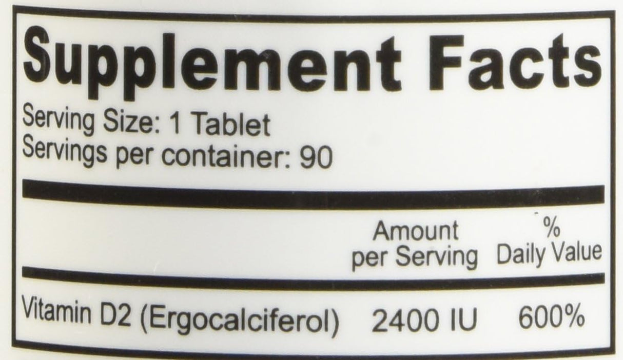 Suplemento  Vitamina D vegana 2400 UI, 90 unidades