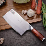 DENGJIA Cuchillo de chef chino forjado con hoja de acero