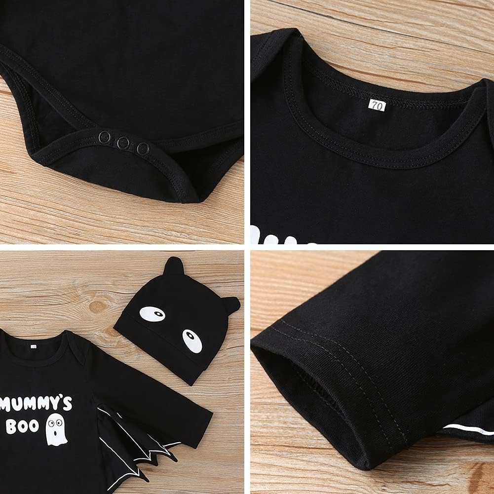 Disfraz Halloween Murciélago AGQT 2 Piezas Talla 0-24 Meses